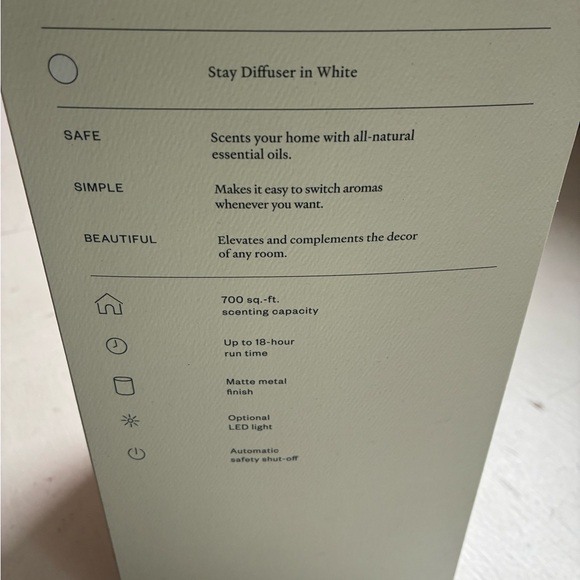 NEW! Vitruvi Stay White Essential Oil Diffuser - Picture 2 of 2